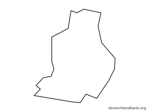 Vorschau: Umrisskarte von der kreisfreien Stadt Rosenheim
