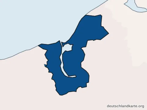 Vorschau: Einwohnerkarte von der kreisfreien Stadt Rostock