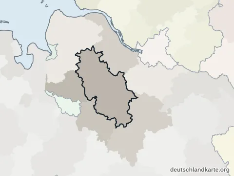 Vorschau: Nachbarkreiskarte vom Landkreis Rotenburg (Wümme)