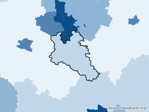 Vorschau: Bevölkerungsdichte vom Landkreis Roth