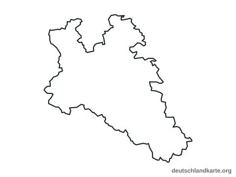 Vorschau: Umrisskarte vom Landkreis Roth