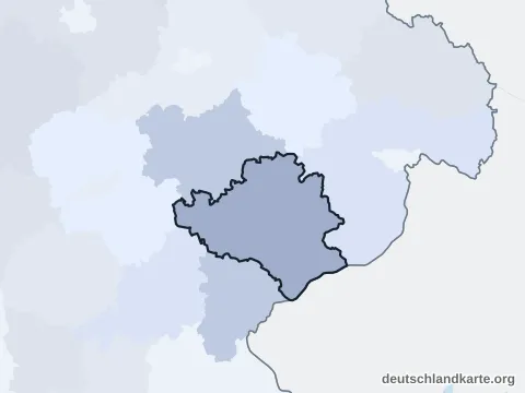 Vorschau: Nachbarkreiskarte vom Landkreis Rottal-Inn