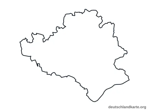 Vorschau: Umrisskarte vom Landkreis Rottal-Inn