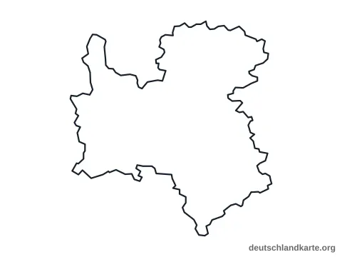 Vorschau: Umrisskarte vom Landkreis Rottweil