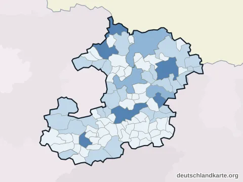 Vorschau: Einwohnerkarte vom Saale-Holzland-Kreis