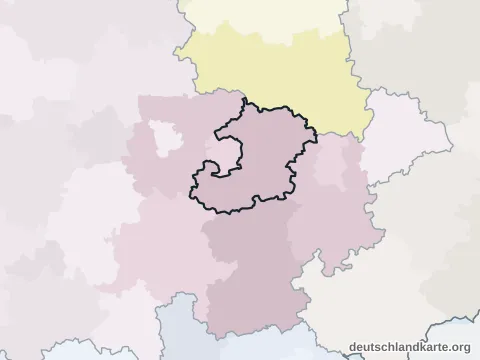 Vorschau: Nachbarkreiskarte vom Saale-Holzland-Kreis