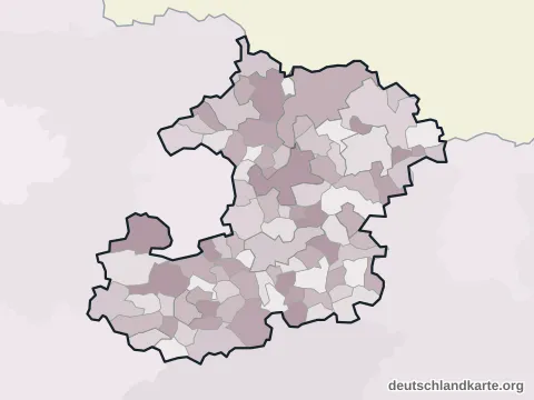 Vorschau: Ortskarte vom Saale-Holzland-Kreis