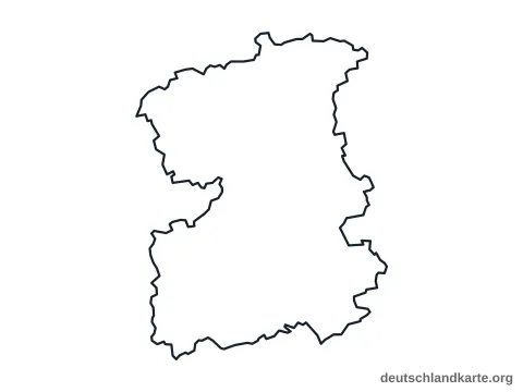 Vorschau: Umrisskarte vom Saale-Orla-Kreis