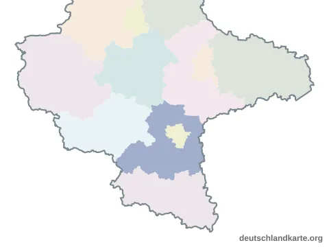 Vorschau: Karte im Bundesland vom Saalekreis