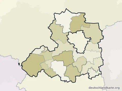 Vorschau: Ortskarte vom Saalekreis