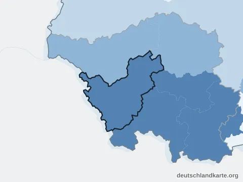 Vorschau: Bevölkerungsdichte vom Landkreis Saarlouis