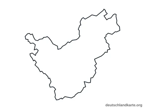 Vorschau: Umrisskarte vom Landkreis Saarlouis