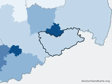 Vorschau: Bevölkerungsdichte vom Landkreis Sächsische Schweiz-Osterzgebirge