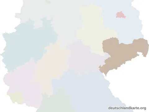 Vorschau: Lagekarte vom Landkreis Sächsische Schweiz-Osterzgebirge