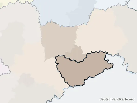 Vorschau: Nachbarkreiskarte vom Landkreis Sächsische Schweiz-Osterzgebirge