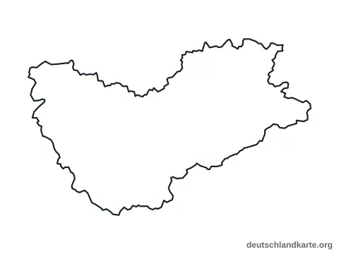 Vorschau: Umrisskarte vom Landkreis Sächsische Schweiz-Osterzgebirge