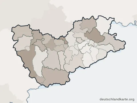 Vorschau: Verwaltungsgliederung vom Landkreis Sächsische Schweiz-Osterzgebirge