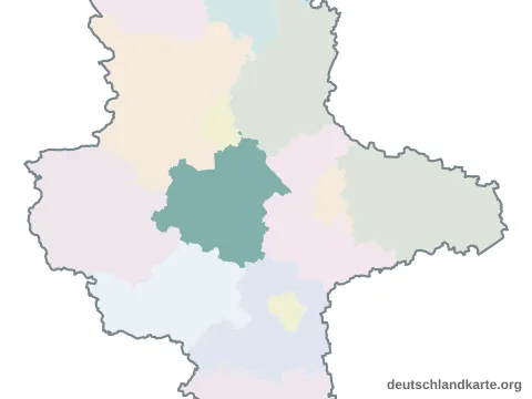 Vorschau: Karte im Bundesland vom Salzlandkreis