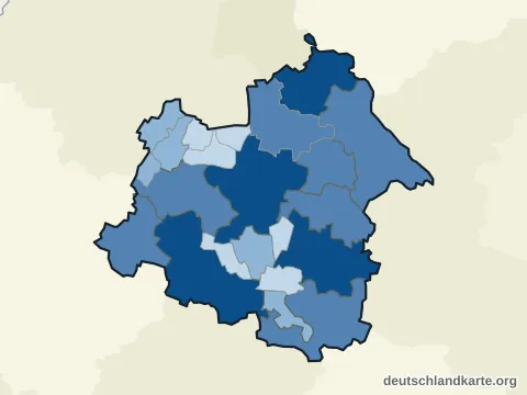 Vorschau: Einwohnerkarte vom Salzlandkreis