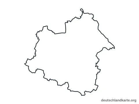 Vorschau: Umrisskarte vom Salzlandkreis