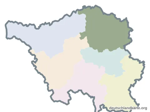 Karte: Landkreis St. Wendel im Saarland