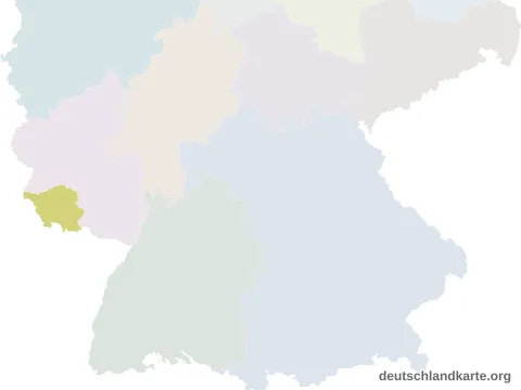 Vorschau: Lagekarte vom Landkreis St. Wendel