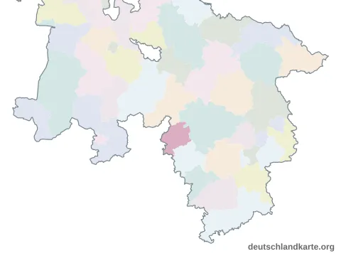 Karte: Landkreis Schaumburg in Niedersachsen