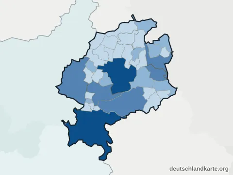 Vorschau: Einwohnerkarte vom Landkreis Schaumburg