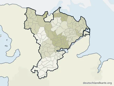 Vorschau: Verwaltungsgliederung vom Kreis Schleswig-Flensburg