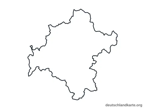 Vorschau: Umrisskarte vom Landkreis Schmalkalden-Meiningen