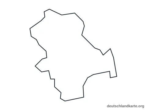 Vorschau: Umrisskarte von der kreisfreien Stadt Schwabach