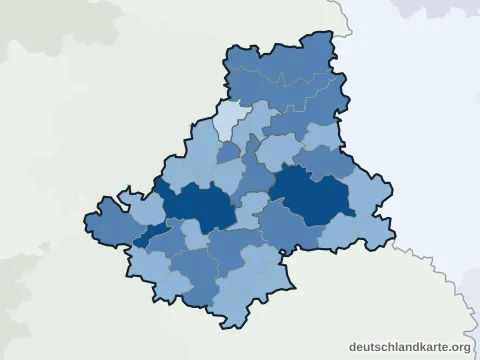 Vorschau: Einwohnerkarte vom Landkreis Schwäbisch Hall