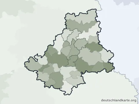 Vorschau: Ortskarte vom Landkreis Schwäbisch Hall