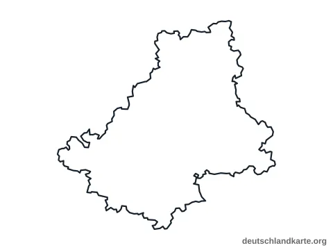 Vorschau: Umrisskarte vom Landkreis Schwäbisch Hall