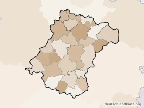 Vorschau: Ortskarte vom Schwalm-Eder-Kreis