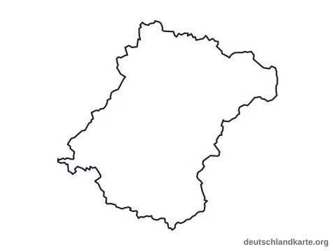 Vorschau: Umrisskarte vom Schwalm-Eder-Kreis