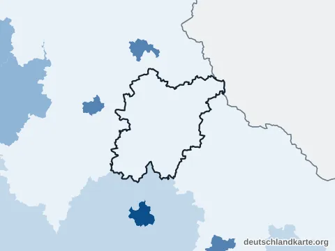Vorschau: Bevölkerungsdichte vom Landkreis Schwandorf