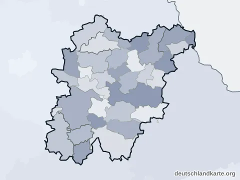 Vorschau: Ortskarte vom Landkreis Schwandorf