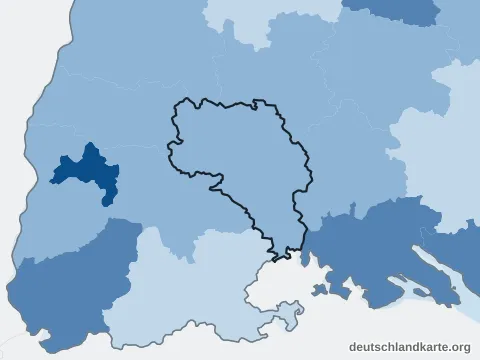 Vorschau: Bevölkerungsdichte vom Schwarzwald-Baar-Kreis