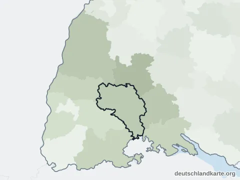 Vorschau: Nachbarkreiskarte vom Schwarzwald-Baar-Kreis