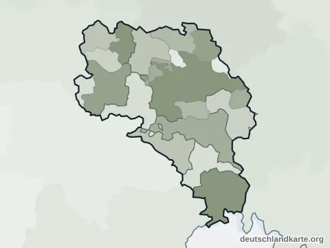 Vorschau: Ortskarte vom Schwarzwald-Baar-Kreis