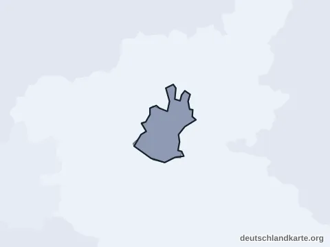 Vorschau: Ortskarte von der kreisfreien Stadt Schweinfurt