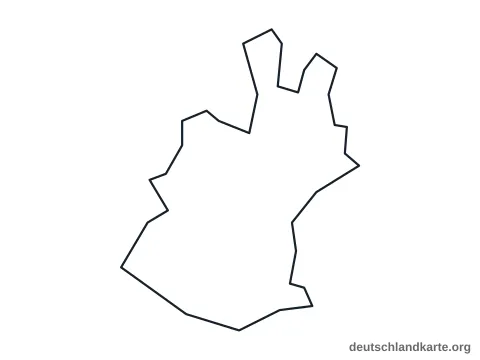 Vorschau: Umrisskarte von der kreisfreien Stadt Schweinfurt