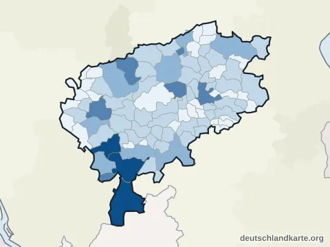Vorschau: Einwohnerkarte vom Kreis Segeberg