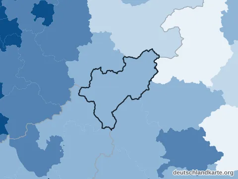 Vorschau: Bevölkerungsdichte vom Kreis Siegen-Wittgenstein