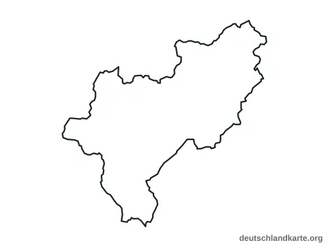 Vorschau: Umrisskarte vom Kreis Siegen-Wittgenstein