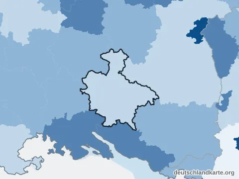 Vorschau: Bevölkerungsdichte vom Landkreis Sigmaringen