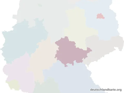 Vorschau: Lagekarte vom Landkreis Sömmerda