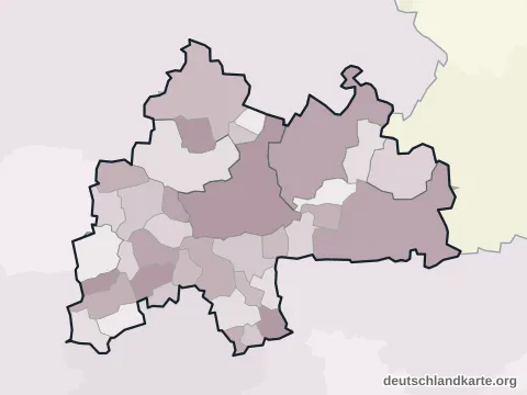 Vorschau: Ortskarte vom Landkreis Sömmerda