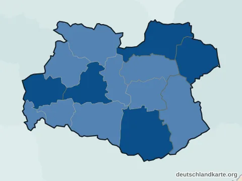 Vorschau: Einwohnerkarte vom Kreis Soest